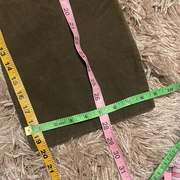 ZARA‎ Trafaluc Cropped Velour Velvet Brown Pants - Picture 8 of 10